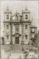 Historische Kirche in Porto, Portugal