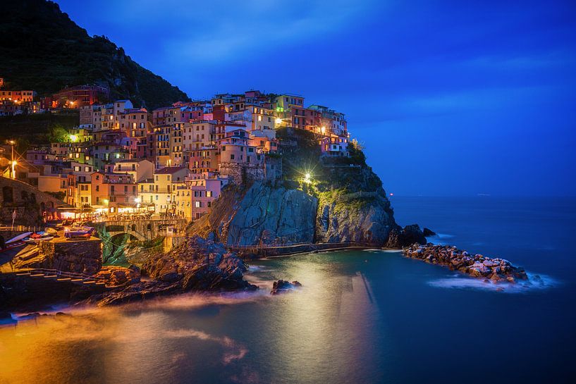 Manarola am Abend von Albert Dros