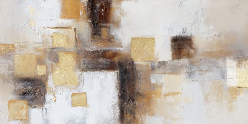 Abstract brown and gold by Bert Nijholt
