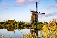 Die Mühle von Twiske bei Sonnenaufgang