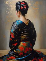 Japanese mysterious beauty Geisha