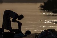 Wassen aan de rivier