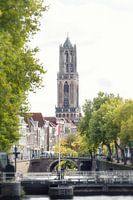Der Domturm von Utrecht ohne Gerüst im Oktober 2016 mit der Wetterschleuse