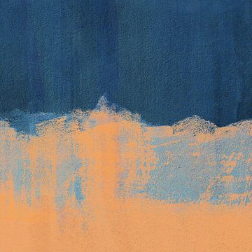 Summer Beach Abstract | Orange Blue