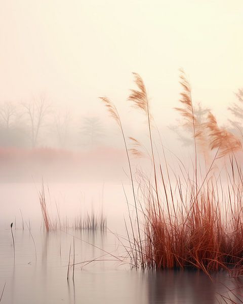 Morning mist on the lake by fernlichtsicht