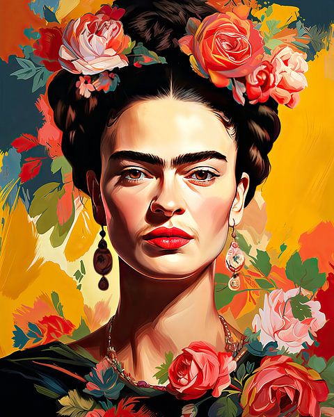 Frida Poster - Frida impression d'art par Niklas Maximilian