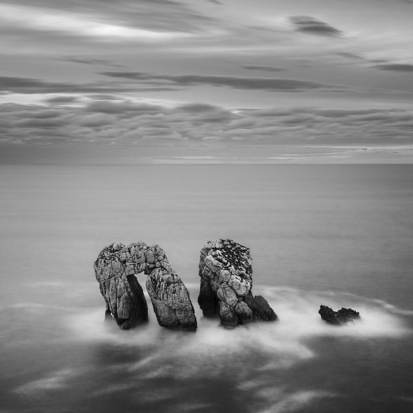 Urro del Manzano in Schwarz und Weiß, Kantabrien, Spanien von Henk Meijer Photography