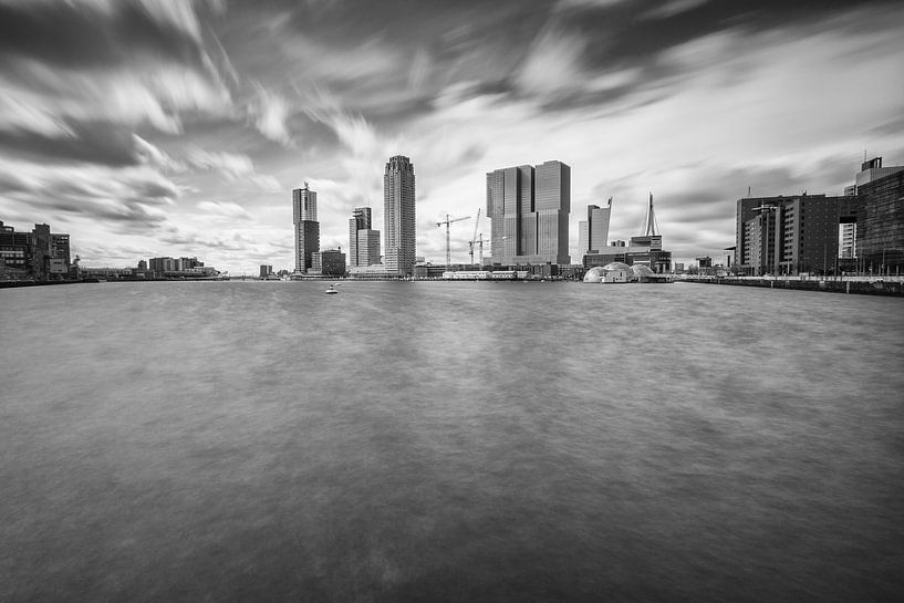 Rijnhaven Rotterdam in black and white by Ilya Korzelius