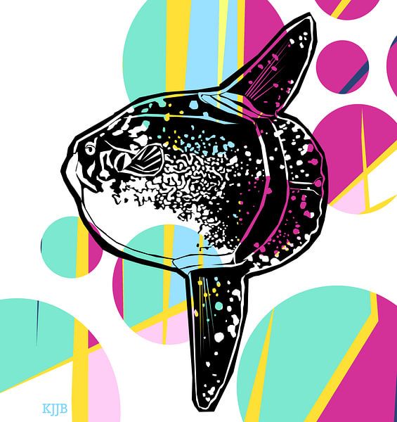 Poissons colorés Le poisson-lune par Studio Heyki