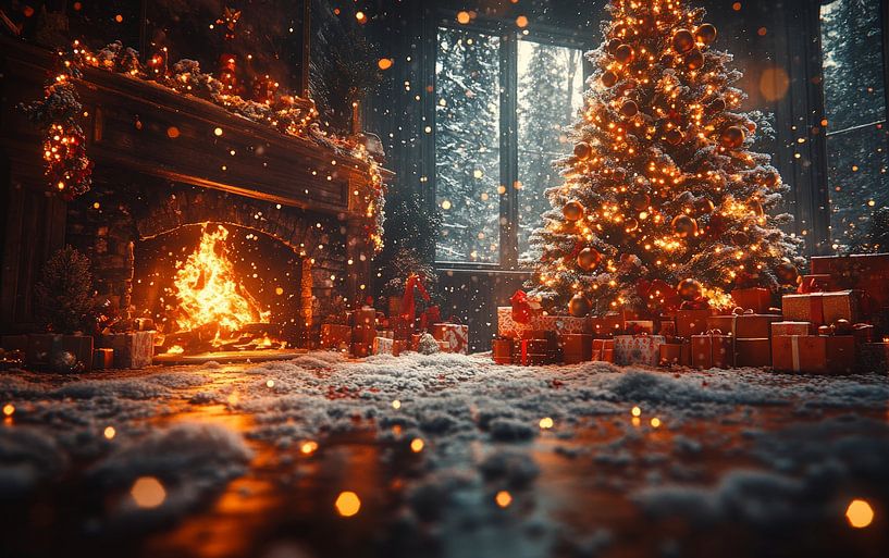 Gemütliches Weihnachts-Wohnzimmer von Lufy