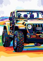Jeep Wrangler Rubicon Wpap Pop Art