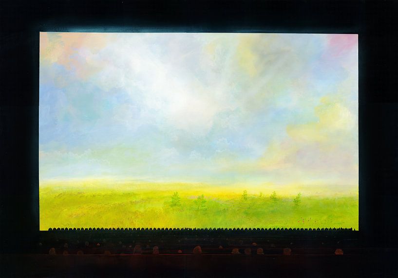 Oil on cinema screen by Art Demo