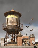 Wasserturm auf dem Dach