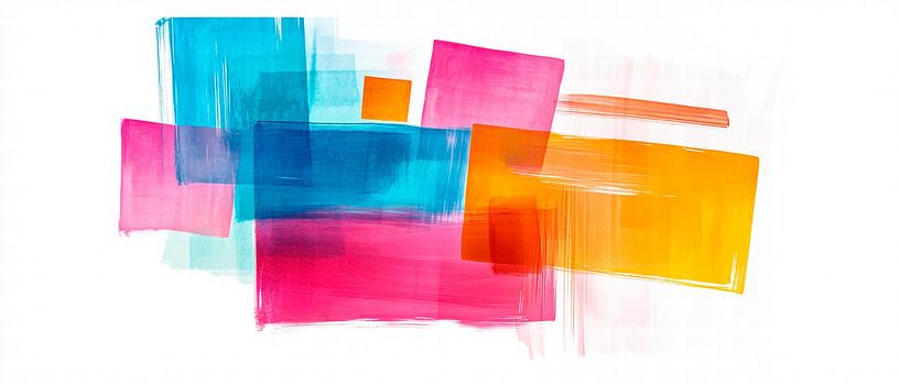Colourful watercolour composition by Poster Art Shop
