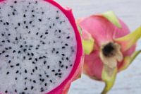Gros plan coupe Pitaya