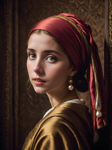 La fille à la boucle d'oreille par Bart Veeken