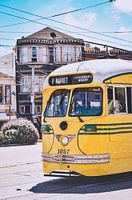 Historic tram in San Francisco, America