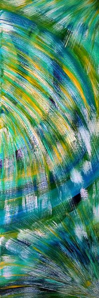 Farbenspiel blau-gelb-weiß-grün par Babetts Bildergalerie