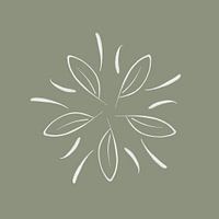 Elemente & Jahreszeiten | Erde, Blätter, Frühling | Minimalistische Illustration