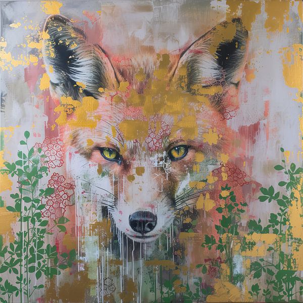 Malerei Abstrakt Fuchs von Kunst Laune
