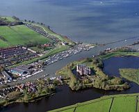 1988 : Photographie aérienne historique du Muiderslot