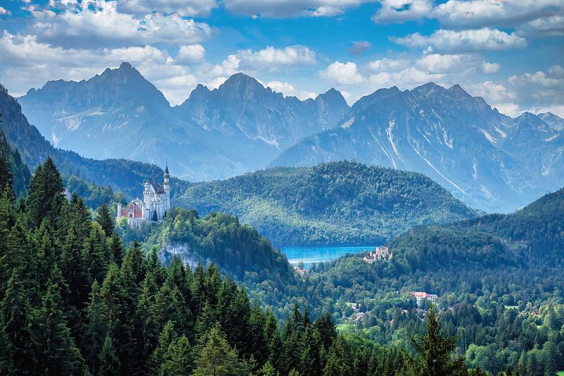 Neuschwanstein and Hohenschwangau royal castles by Einhorn Fotografie