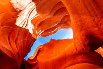 Antelope Canyon rouge et orange - tirage photo paysage Arizona - photographie de voyage sur LotsofLiekePrints
