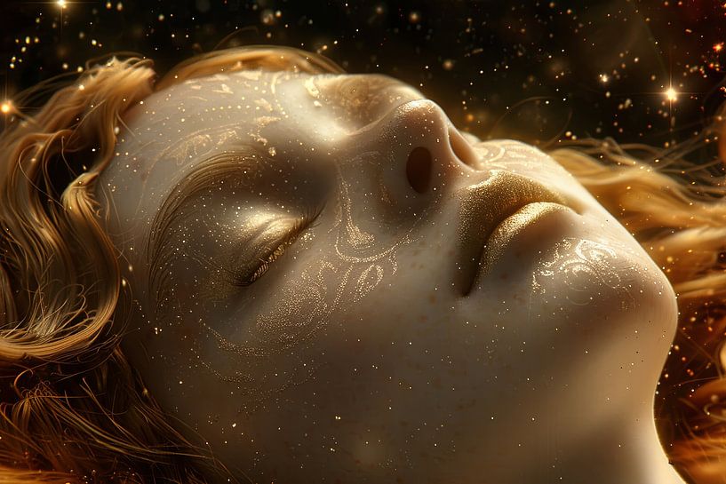 painterly spiritual portrait by Egon Zitter