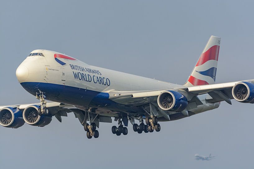 Landung der British Airways World Cargo Boeing 747-8. von Jaap van den Berg