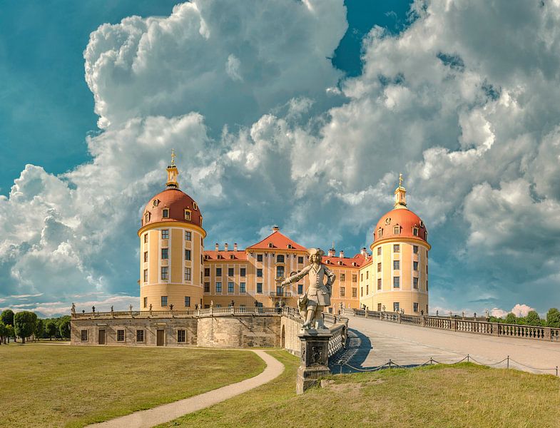 Schloss Moritzburg, Moritzburg, Sachsen, Deutschland von Rene van der Meer