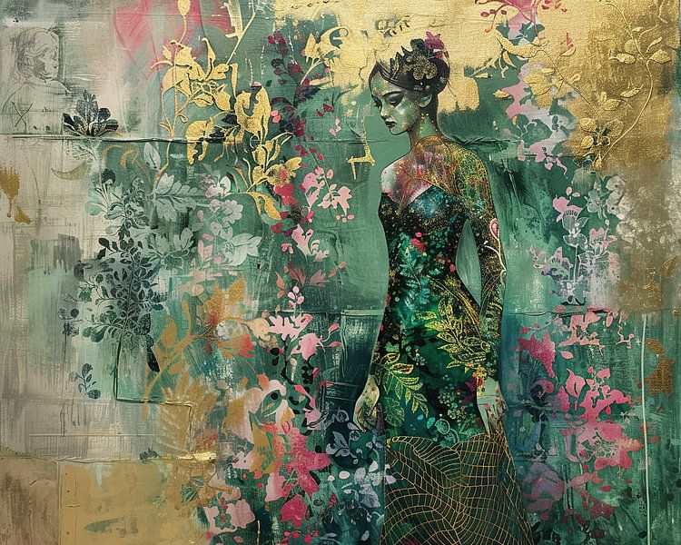 Goldene Frau 78.6163 von Blickfänger Gemälde