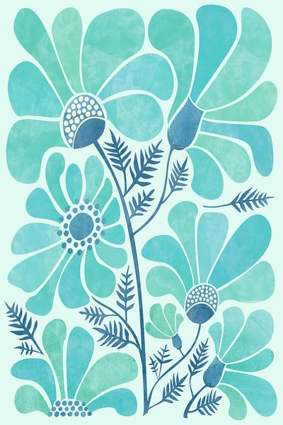 Himalayan Blue Poppies by Kristian Gallagher by The Artcircle