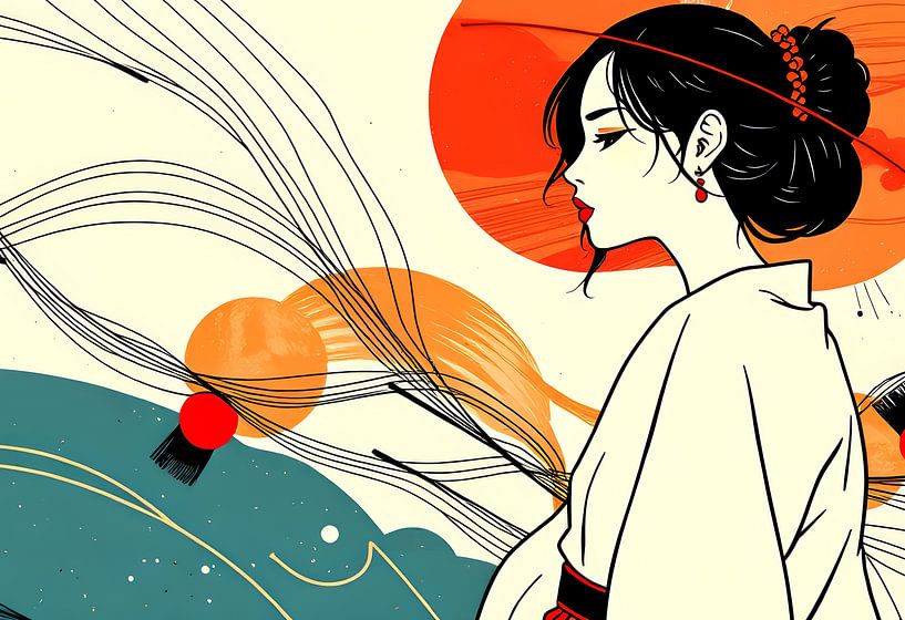 art abstrait japonais par Egon Zitter