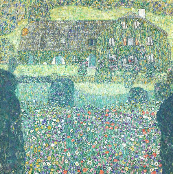 Boswachtershut in Weissenbach I, Gustav Klimt van Meesterlijcke Meesters