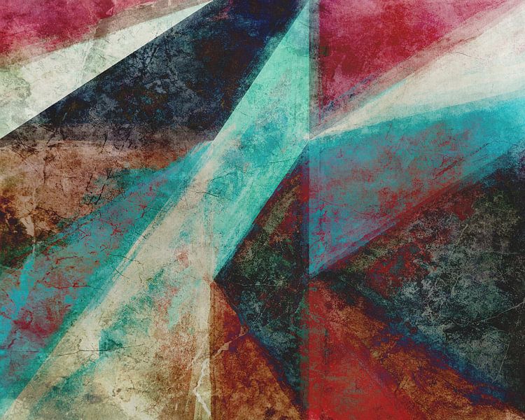 Geometrisch mit strukturierten Dreiecken von Angel Estevez