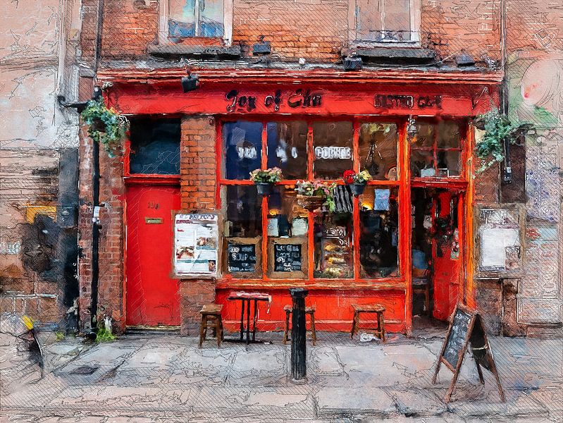 Dublin Aquarellkunst #Dublin von JBJart Justyna Jaszke
