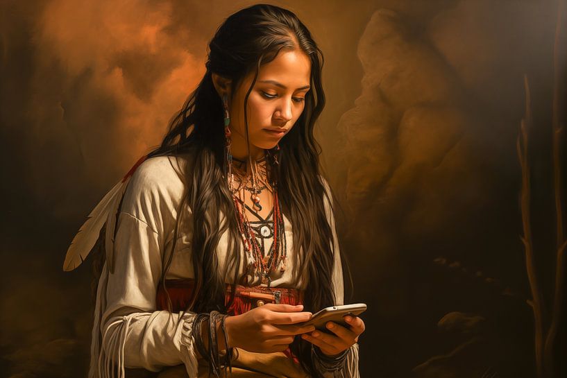 Indian woman with smartphone by Animaflora PicsStock
