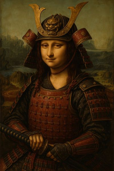 Portrait de Mona Lisa Samurai par Poster Art Shop