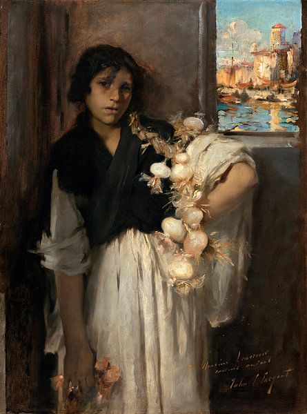 Venezianische Knoblauchverkäuferin, John Singer Sargent - ca.1880 von Het Archief