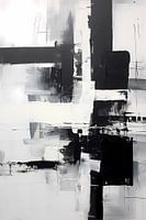 Abstract Painting Monochrome, black and white