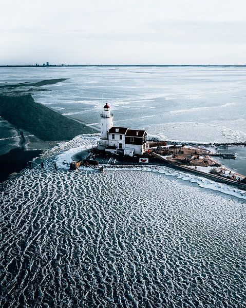 Leuchtturmpferd von Marken, Niederlande von Marion Stoffels