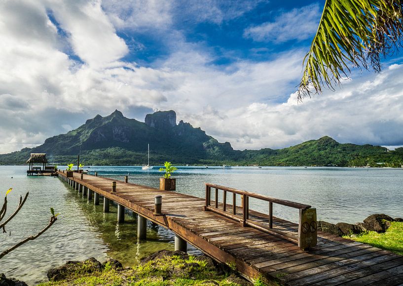 Jetée sur Bora Bora par Ralf van de Veerdonk