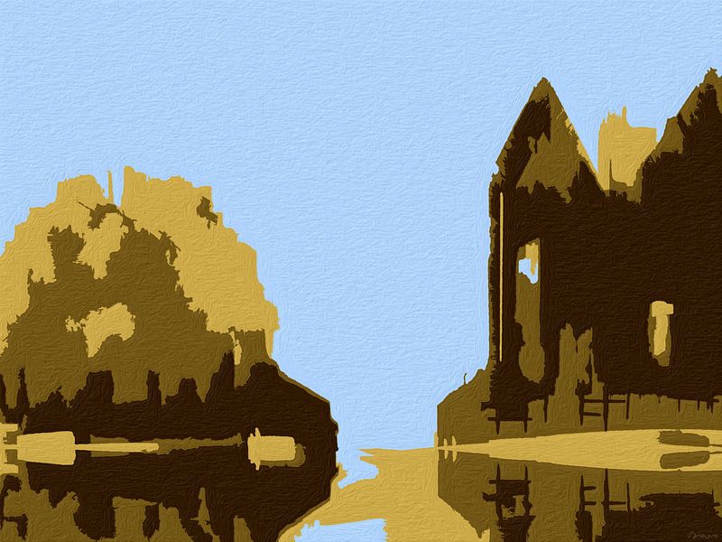 Landscape, Autumn citywalk. by SydWyn Art