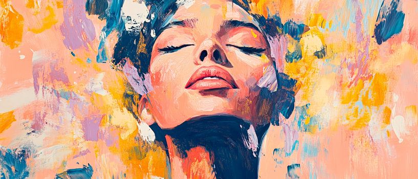 La joie de vivre en couleurs vives par Poster Art Shop