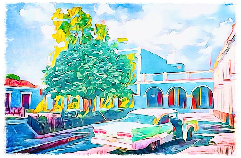 En route pour Cuba, motif 12 par zam art