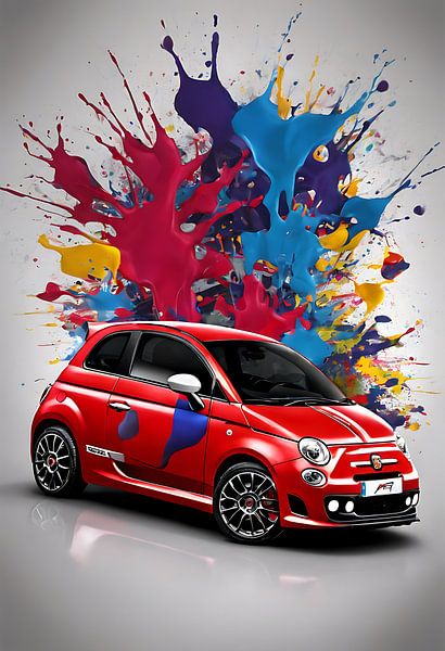 Abarth 500 splash art par kevin gorter