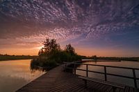 sunset at the jetty, Zuidpolder Barendrecht
