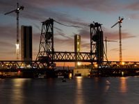Botlek bridge in the evening
