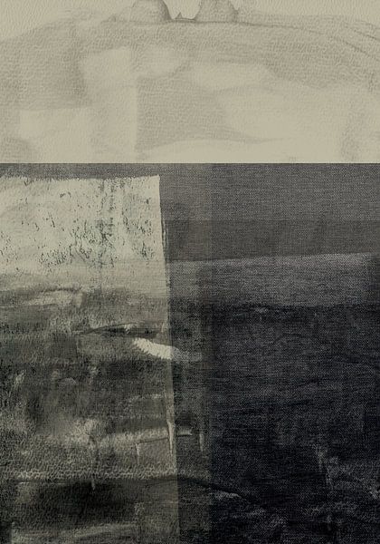 Perfecte ruimte. Minimalistisch abstract landschap. van Dina Dankers