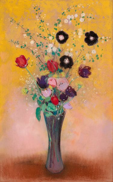 Vase with flowers, Odilon Redon, 1916 by Atelier Liesjes